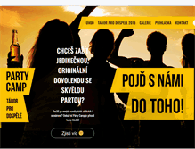 Tablet Screenshot of partycamp.cz